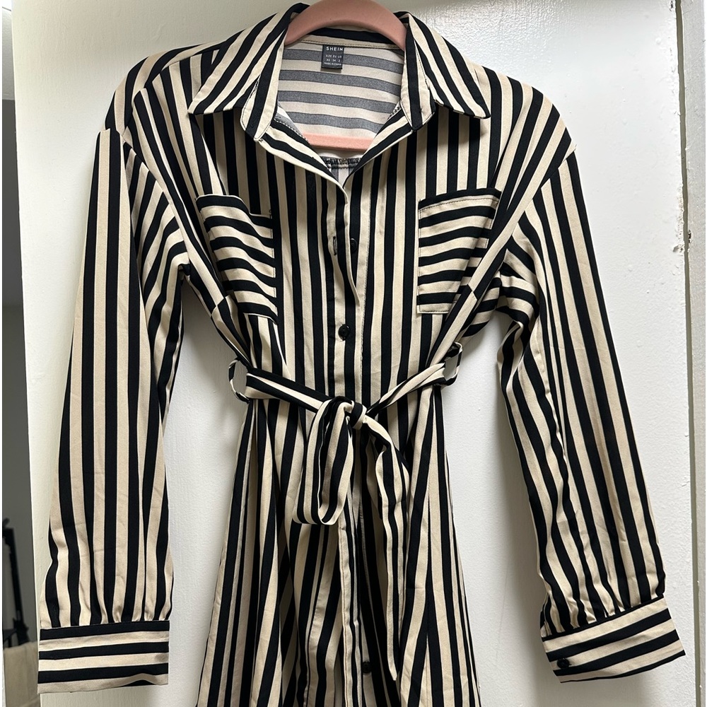 Striped Shirt dress